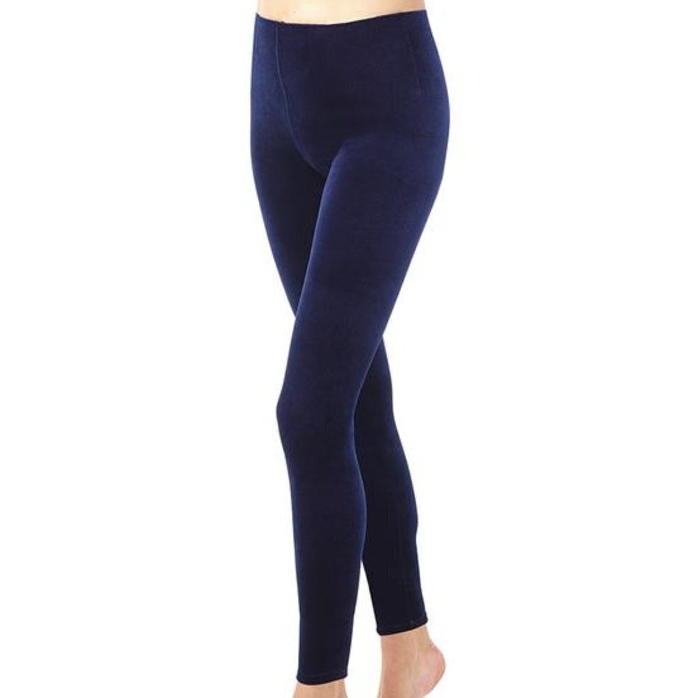 Commando Perfect Control Velvet‎ Leggings in Sapphire